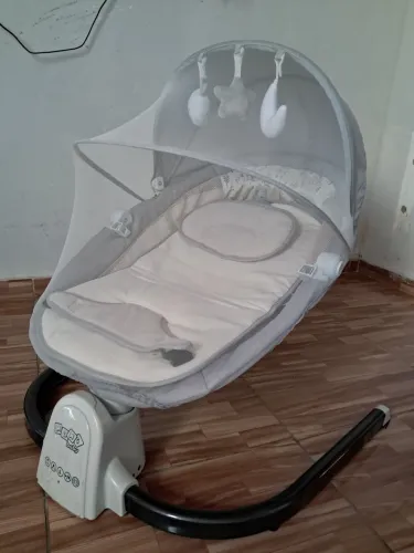 Cadeira balanço elétrica multifuncional de descanso para bebê