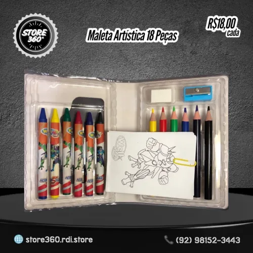 Maleta Artística 18 Peças