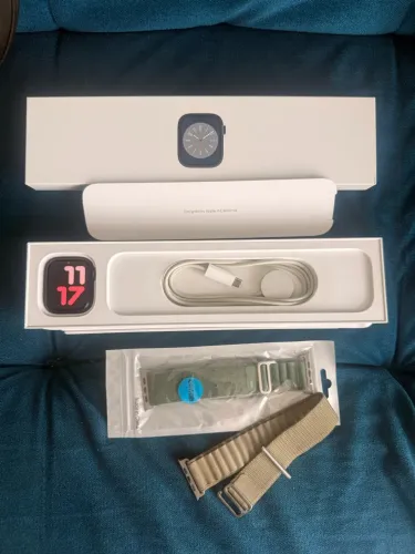 Apple Watch Series 8 GPS + Cellular 45mm (caixa e pulseiras)