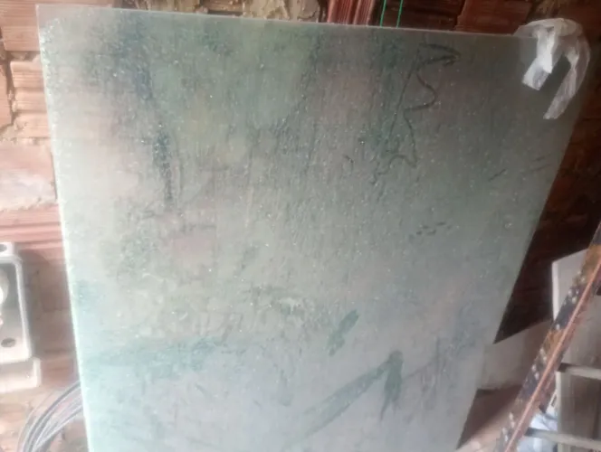 Vidro de dupla camada de mesa 