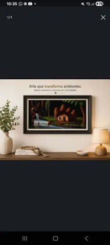 Quadro pintado a mão