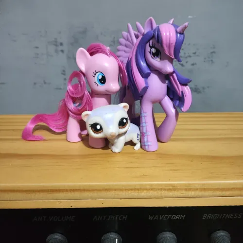 My little pony pinkie pie, Twilight e little lets pet shop