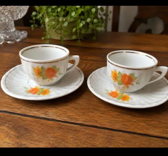 Xícaras de café canelada Pozzani