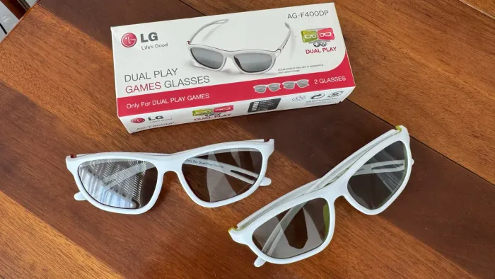 Par De Óculos 3D Gamer Dual Play LG Original - Na Caixa Raro