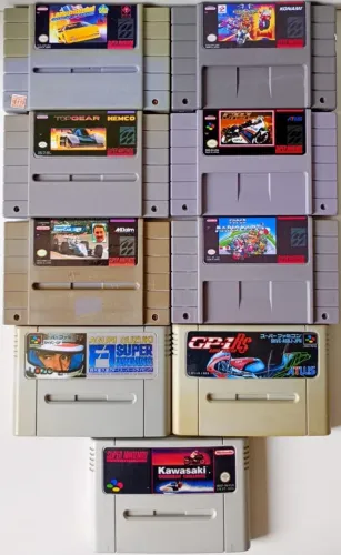 01 fita para SNES (Corrida, Esportes, Briga de Rua, Luta e Diversos)