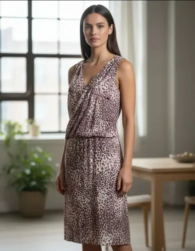 Vestido Shoulder Estampado G