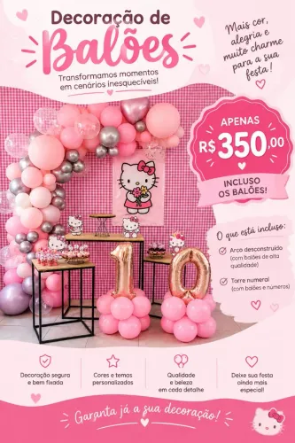 Decoração de balões
