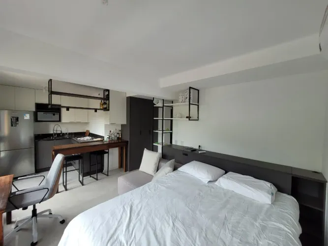 Loft mobiliado c/ 34m² privativo 01 vaga -Trindade