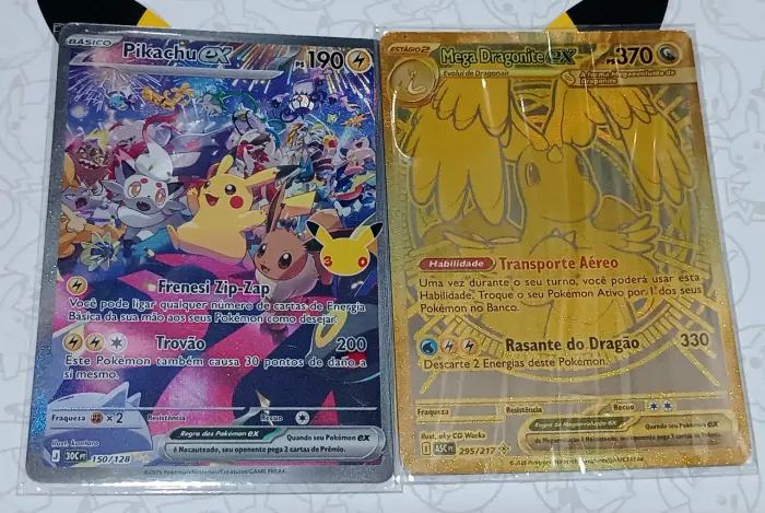 Pikachu Ex e Mega Dragonite Ex
