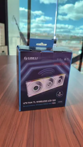 Kit Fans Lian Li UNI FAN TL Wireless LCD 120 Reverse Blade