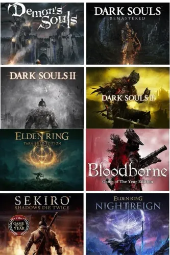 Platina e Troféus De Jogos Soulslike