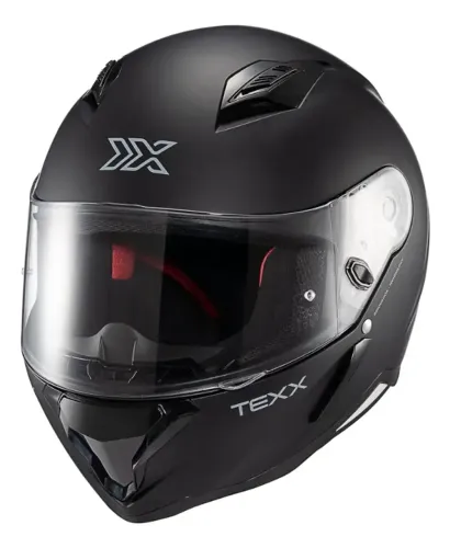Capacete Texx Hunter Solid Preto Fosco - somos loja, parcelamos