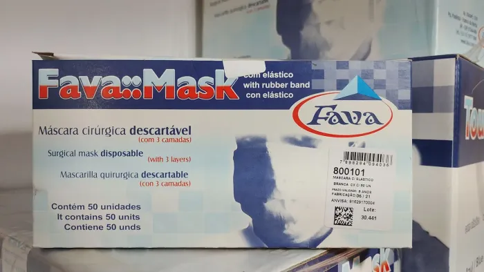 Máscara Cirúrgica tripla camada Fava