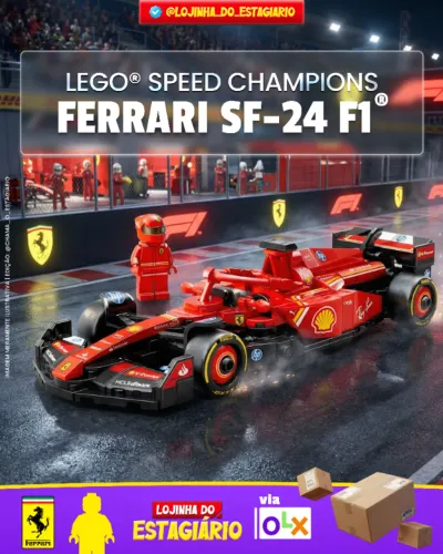 LEGO Ferrari SF-24 F1 - Speed Champions / Original Lacrado Novo / Envio Rápido