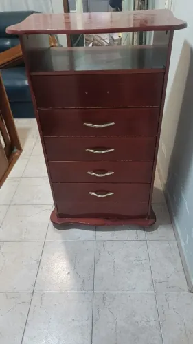 Cômoda rack para TV com 6 gavetas