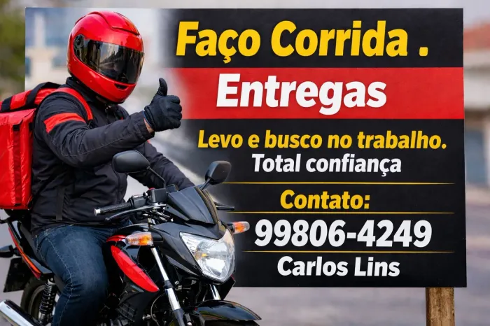 Moto boy de total confiança. 