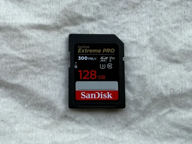 Cartão Sandisk Extreme Pro SDXC 128gb V90II