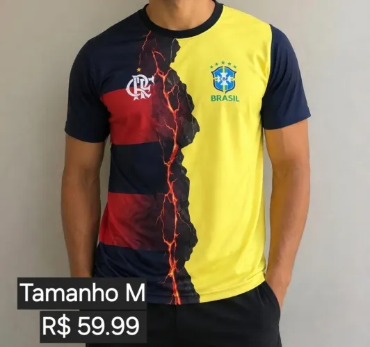 CAMISETA BRASIL FLAMENGO M