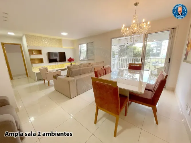 Apartamento Mobiliado no Flampark 108 m² com 3 suítes em Jardim Goiás - Goiânia - GO