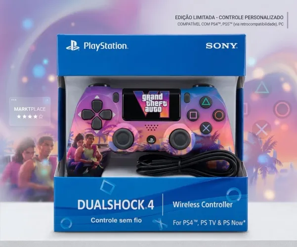 Lançamento - Controle Playstation 4