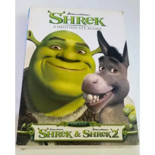 Box DVD Shrek A Historia Até Agora Volume 1 e 2
