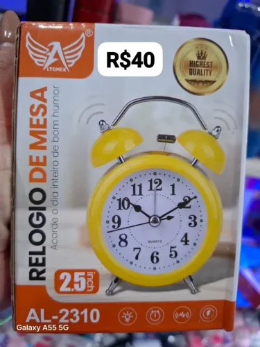 Relogio de parede ou de mesa despertador leiam a descrição