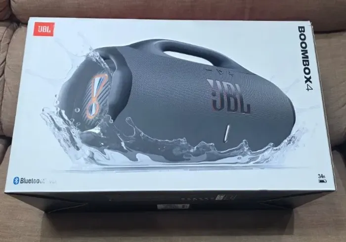 Caixa de Som JBL Boombox 4 210w Bluetooth Portátil, Novo Lacrado, Nota Fiscal e Garantia