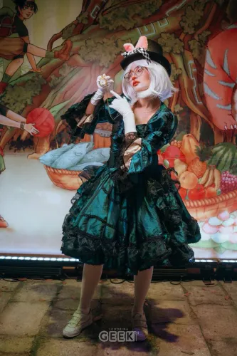 Vestido estilo lolita cor:azul