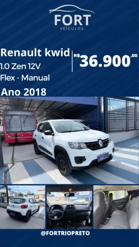 Renault Kwid Zen 1.0 Flex 12V 5P Mec. 2018