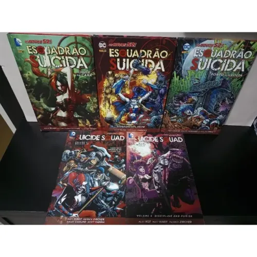 esquadrão suicida novos 52 completa 5 vols 2 importados dc comics panini batman superman