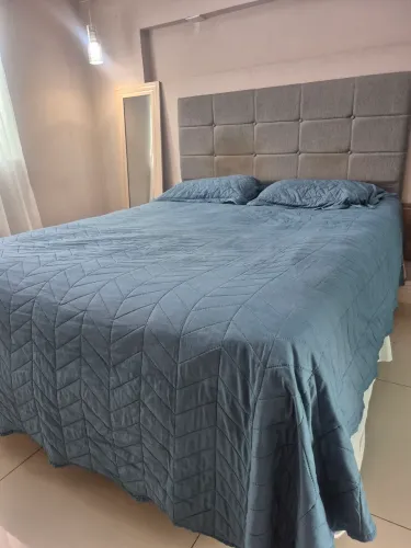 Cama completa Box, colchão e cabeceira