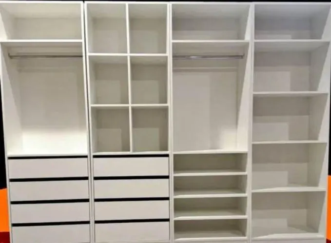 Closet 8 gavetas com fundo 