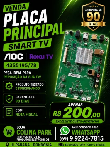 Placa Principal Smart Tv AOC 43S5195/78