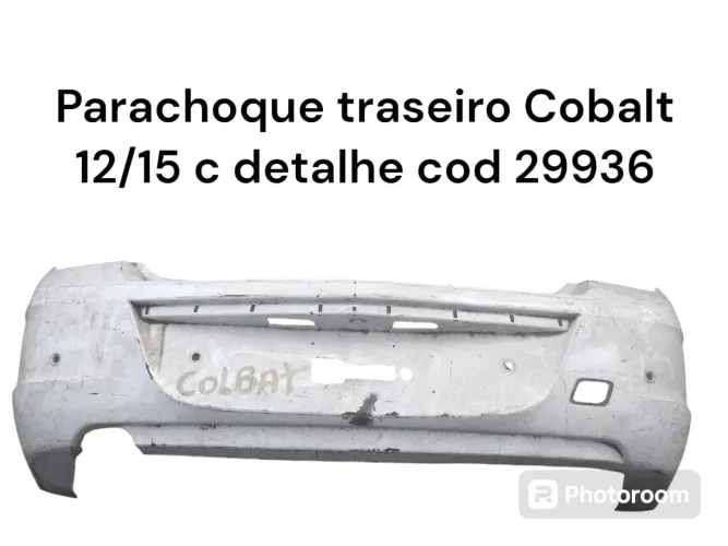 Parachoque traseiro cobalt 12/15 com detalhe
