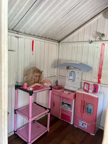 Casa de madeira infantil
