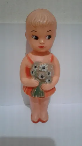 Boneca antiga Florista anos 70 Rara para colecionadores