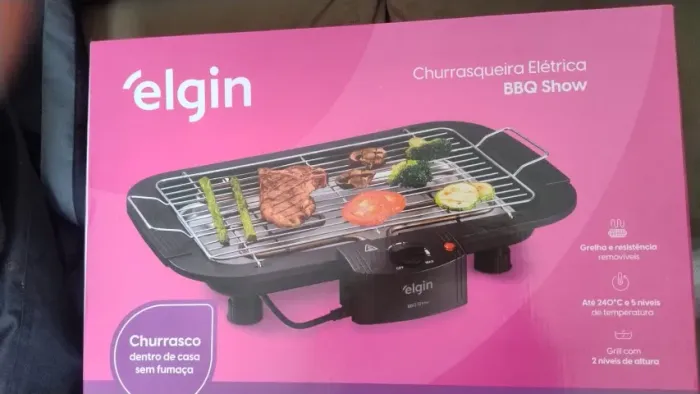 Churrasqueira Portátil Elétrica Grill Bbq Show Elgin