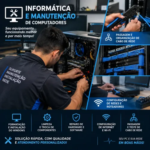 ? Informática e Manutenção de Computadores | Redes e Wi-Fi