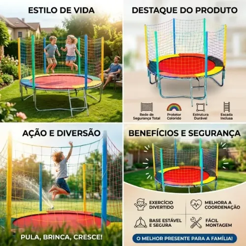 Cama Elástica / Pula-Pula Profissional e Acessórios - BrinqueLazer