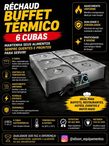 Réchaud de mesa térmica