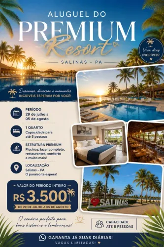 Aluguel do Premium Resort em Salinas