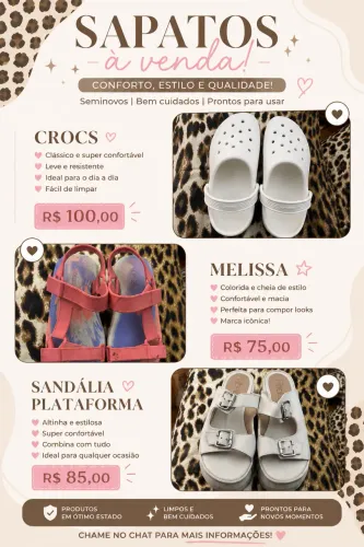 sapatos femininos MUITO POUCO USADOS