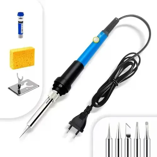 Kit Ferro de Solda 60w com Ajuste de Temperatura