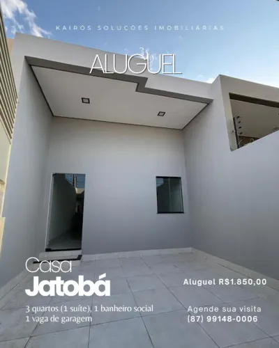 ? Casa para aluguel no Boa Vista Jatobá - Petrolina/PE