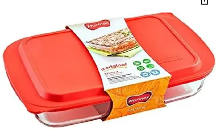 Lasanheira Marinex Com Tampa - Travessa Assadeira Grande - 5lt
