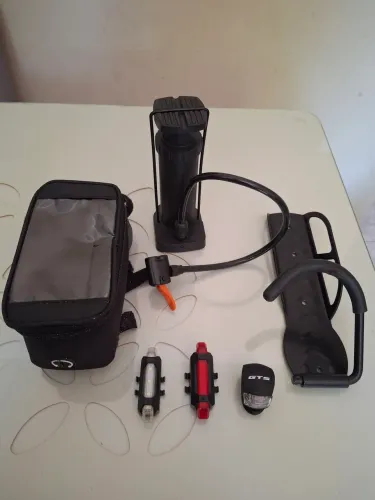 Acessórios para bicicleta novos nunca usados