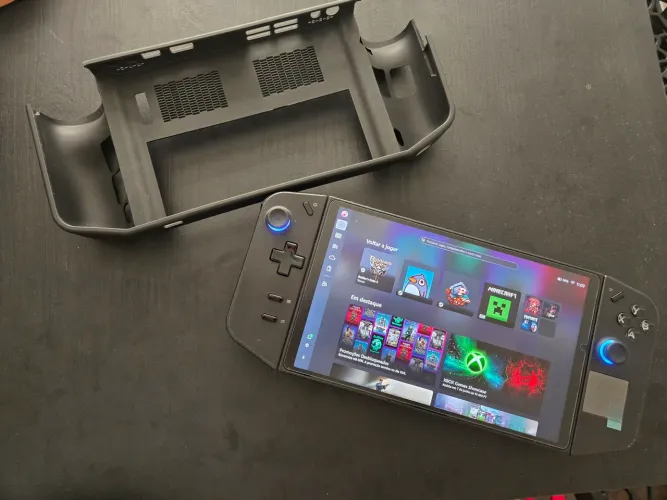 Legion go + grip + película + grip para controles