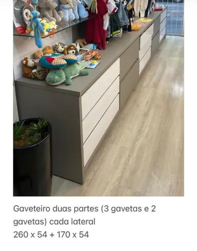 Gaveteiro para loja