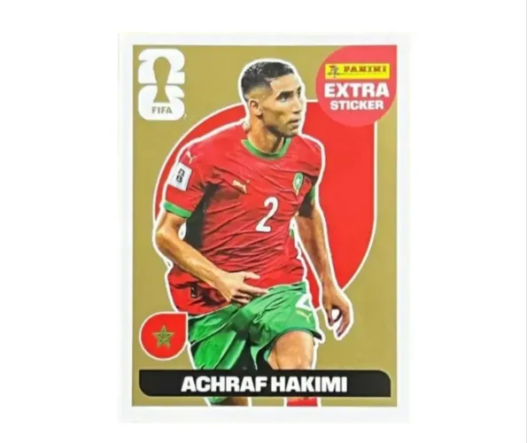 Figurinha extra copa do mundo 2026 hakimi ouro