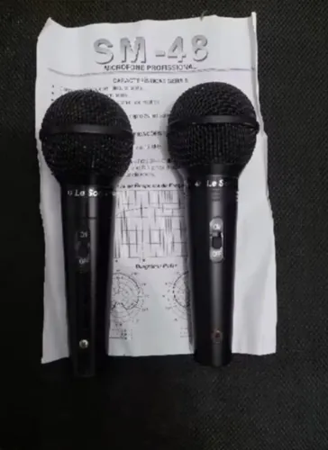 2 Microfones Leson SM-48 - Com Cabos - Ótimos Estados !!!!